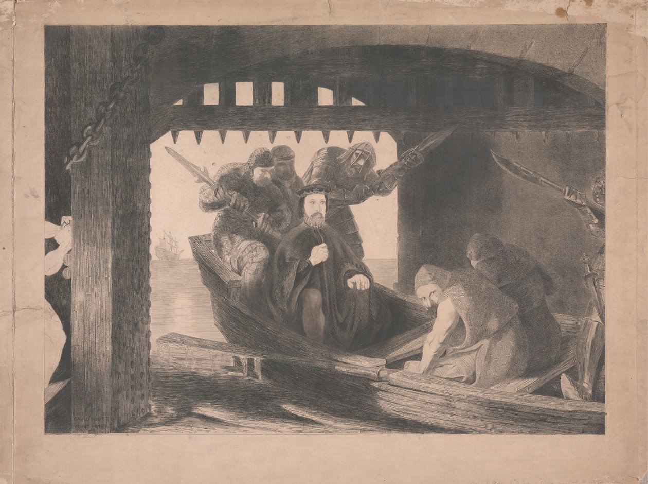 Gloucester Dükü, Calais Su Kapısı'na alındı, 1380 by David Scott