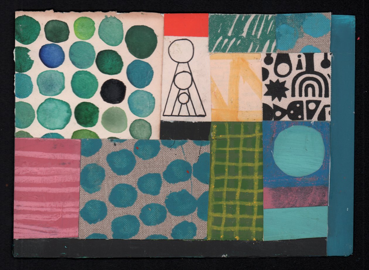 Family Tree, 2023 (boya ve kolaj) by David Shillinglaw