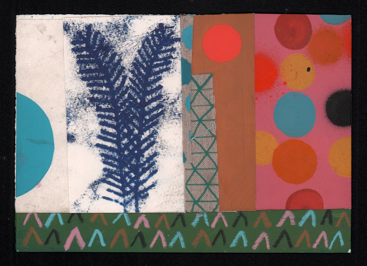 Saman Nezlesi, 2023 (boya ve kolaj) by David Shillinglaw