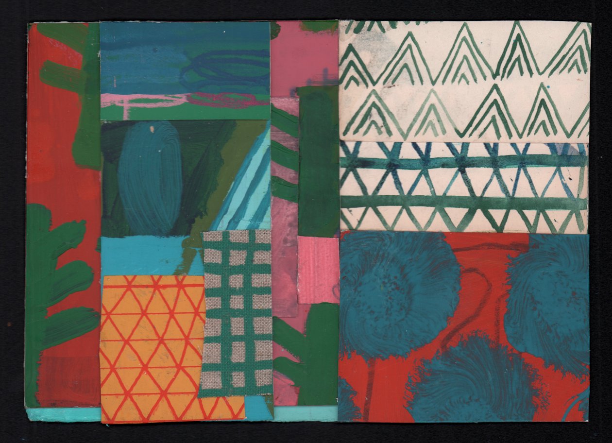 Miselyum, 2023 (boya ve kolaj) by David Shillinglaw