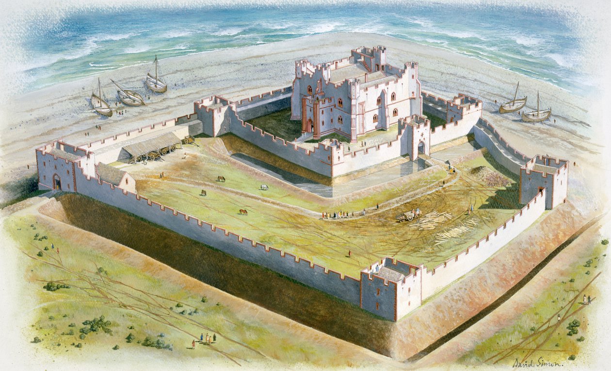 Piel Kalesi, 14. yüzyıl, 1990-2010 by David Simon