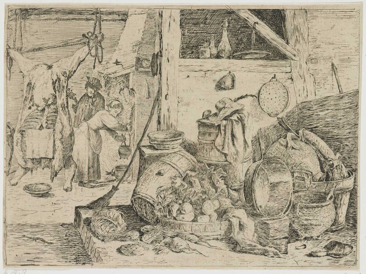 mutfak iç by David Teniers (II) (attributed to)