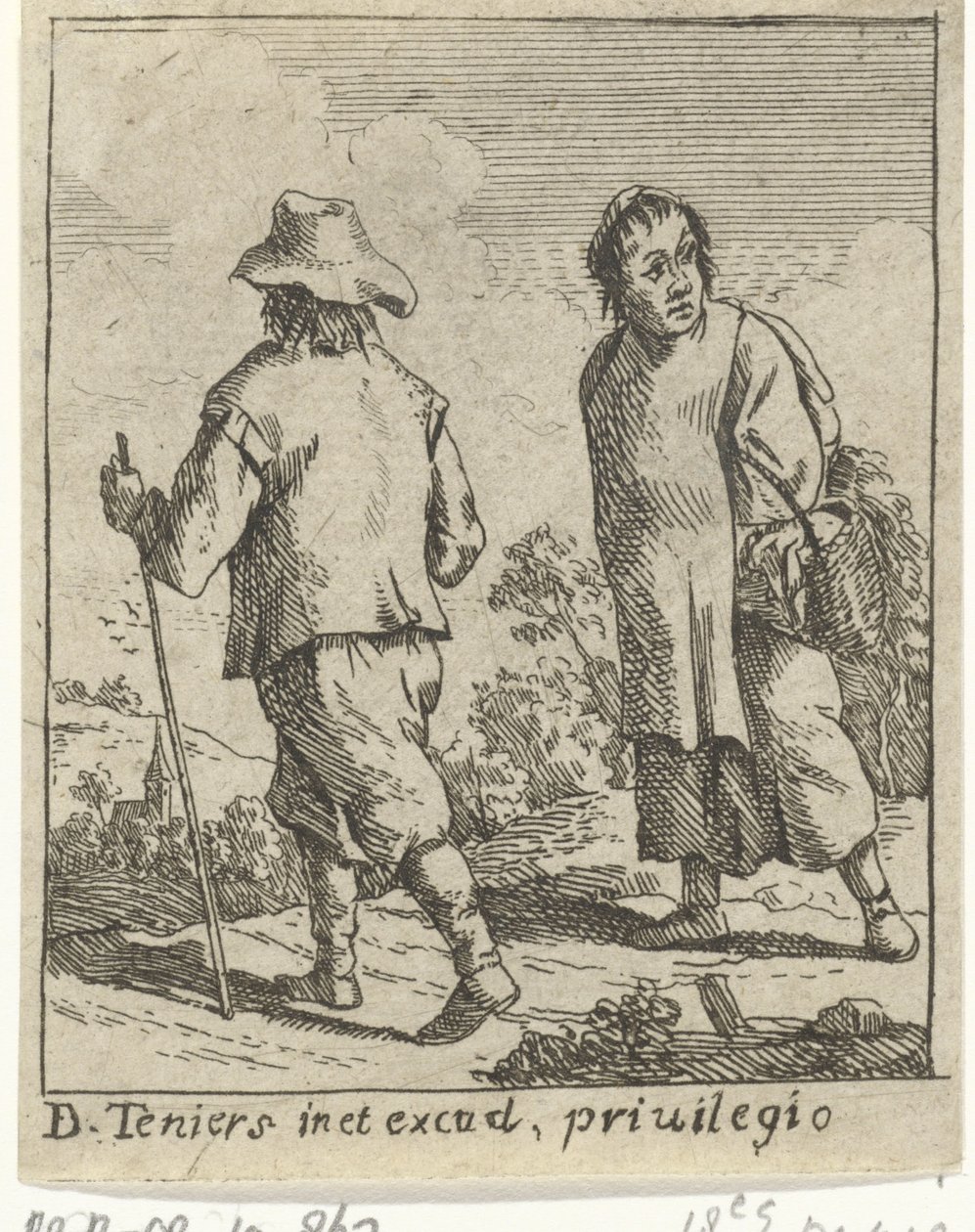 Bir çiftçinin çifti yolda by David Teniers (II)