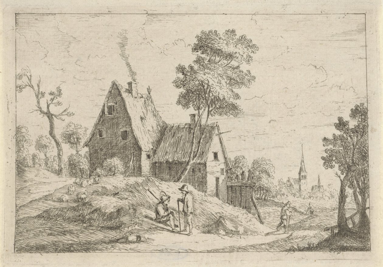 Bir ev ile manzara by David Teniers (II)