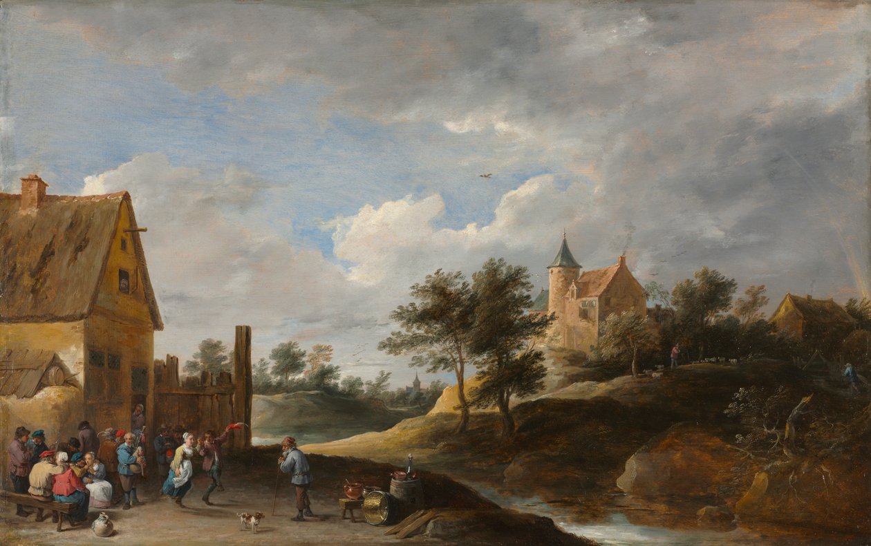 Köylülerin Dans Ettiği Manzara by David Teniers