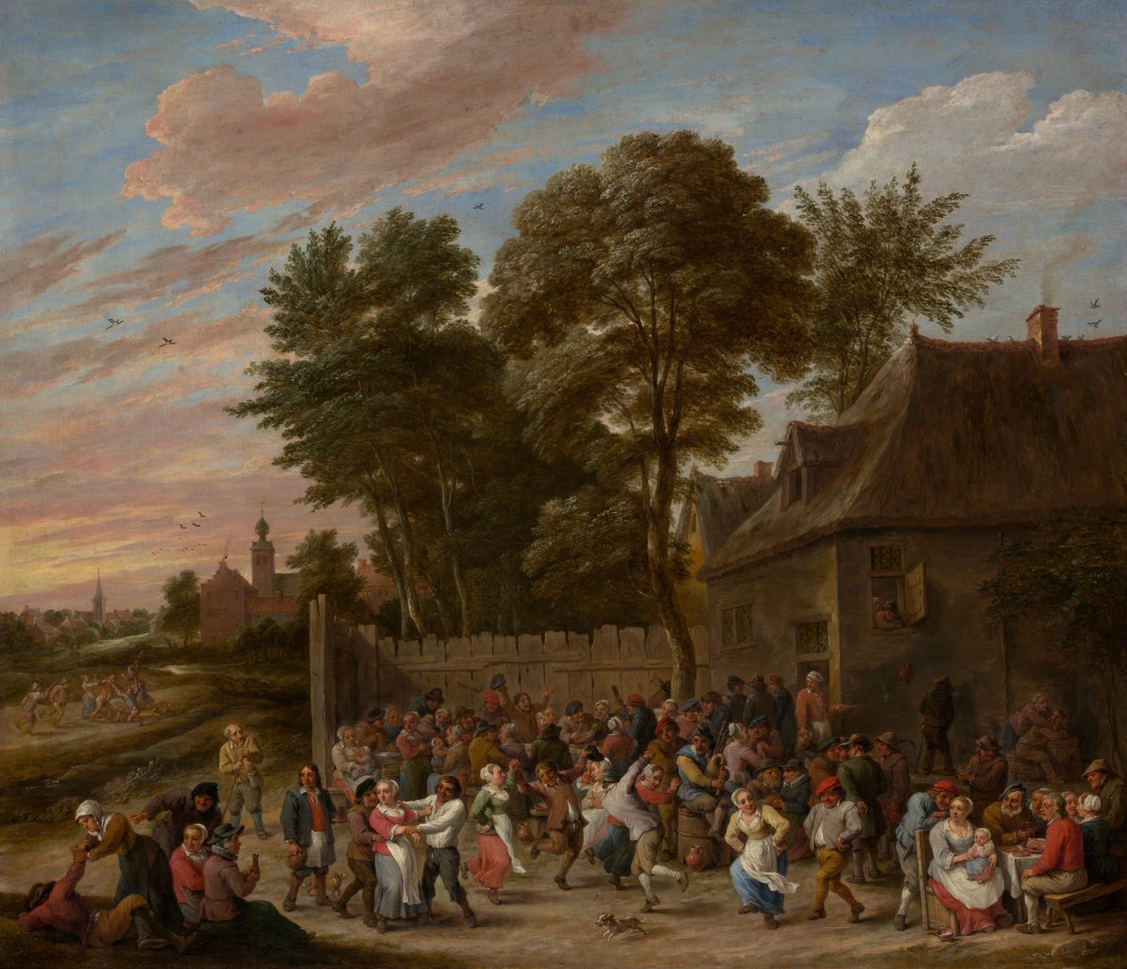 Köylüler Dans ve Şölen, ca. 1660. by David Teniers II