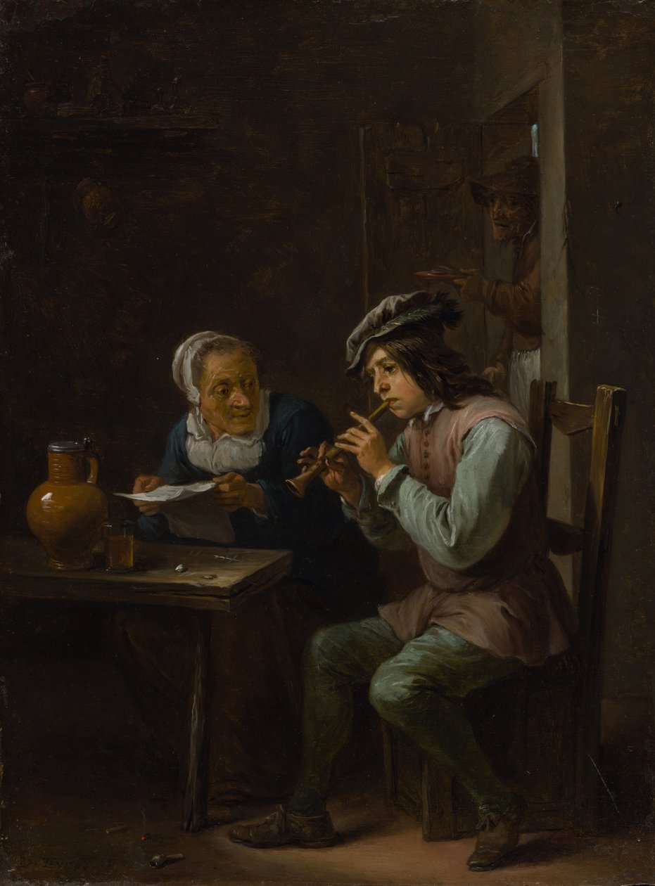Flageolet Oyuncusu, 163540. by David Teniers II