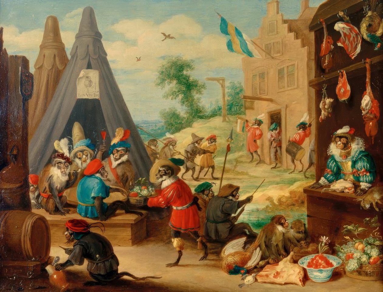 Affenfest by David Teniers the Younger
