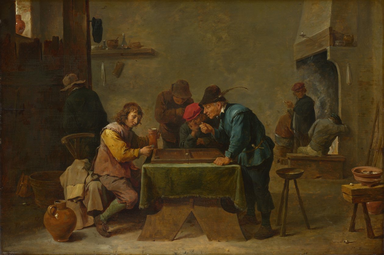 Tavla Oyuncuları, c. 1645 by David Teniers the Younger