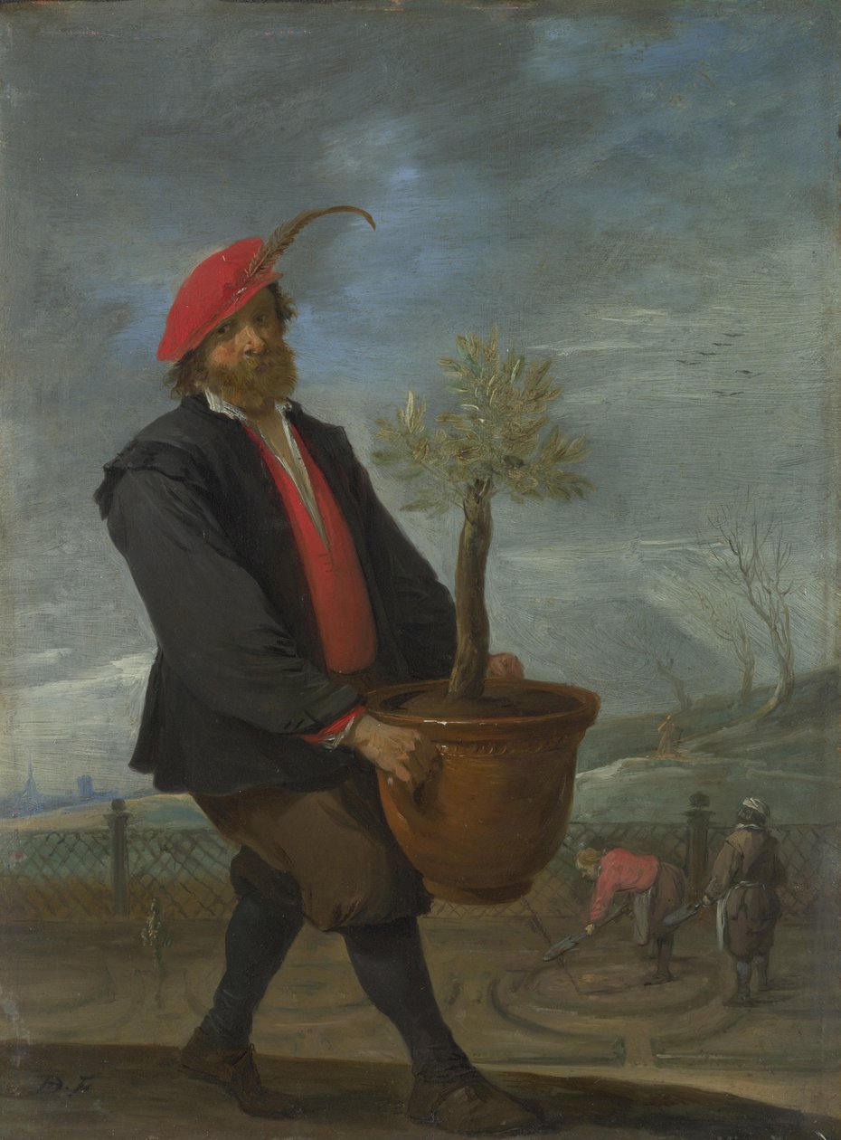 Bahar Dört Mevsim dizisinden, c. 1644 by David Teniers the Younger