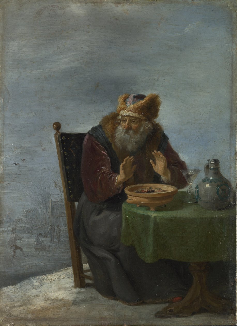 Kış Dört Mevsim dizisinden, c. 1644 by David Teniers the Younger