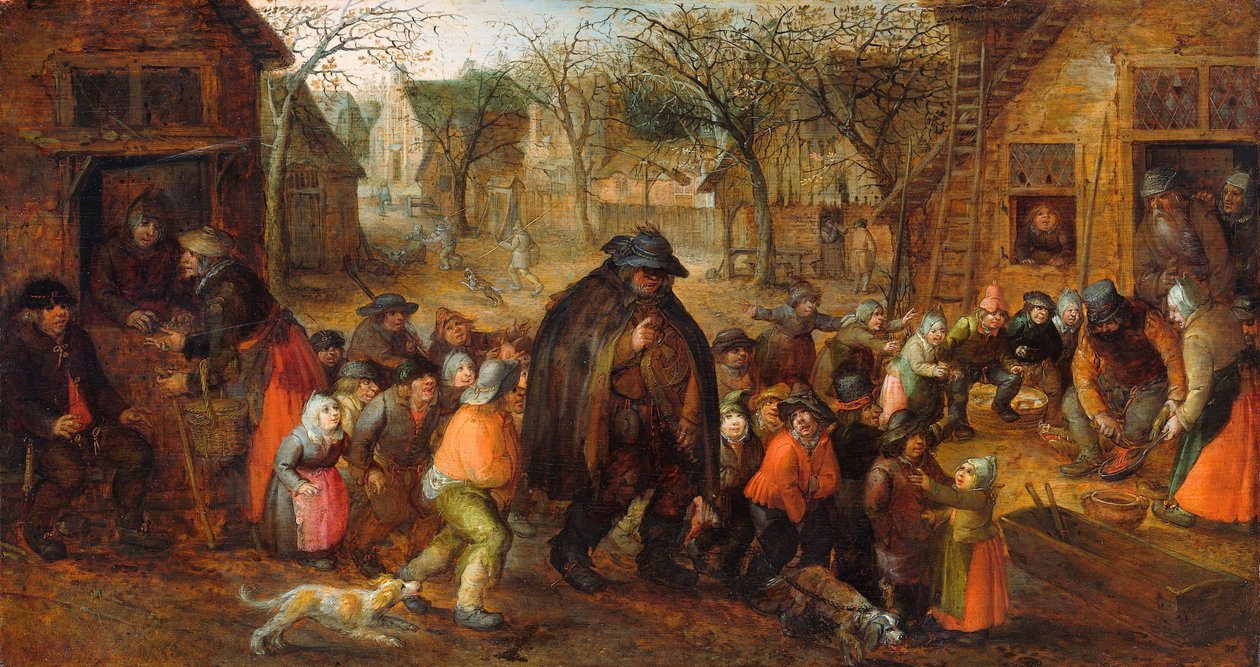 Kör Hurdy-Gurdy Oyuncu by David Vinckboons (I)