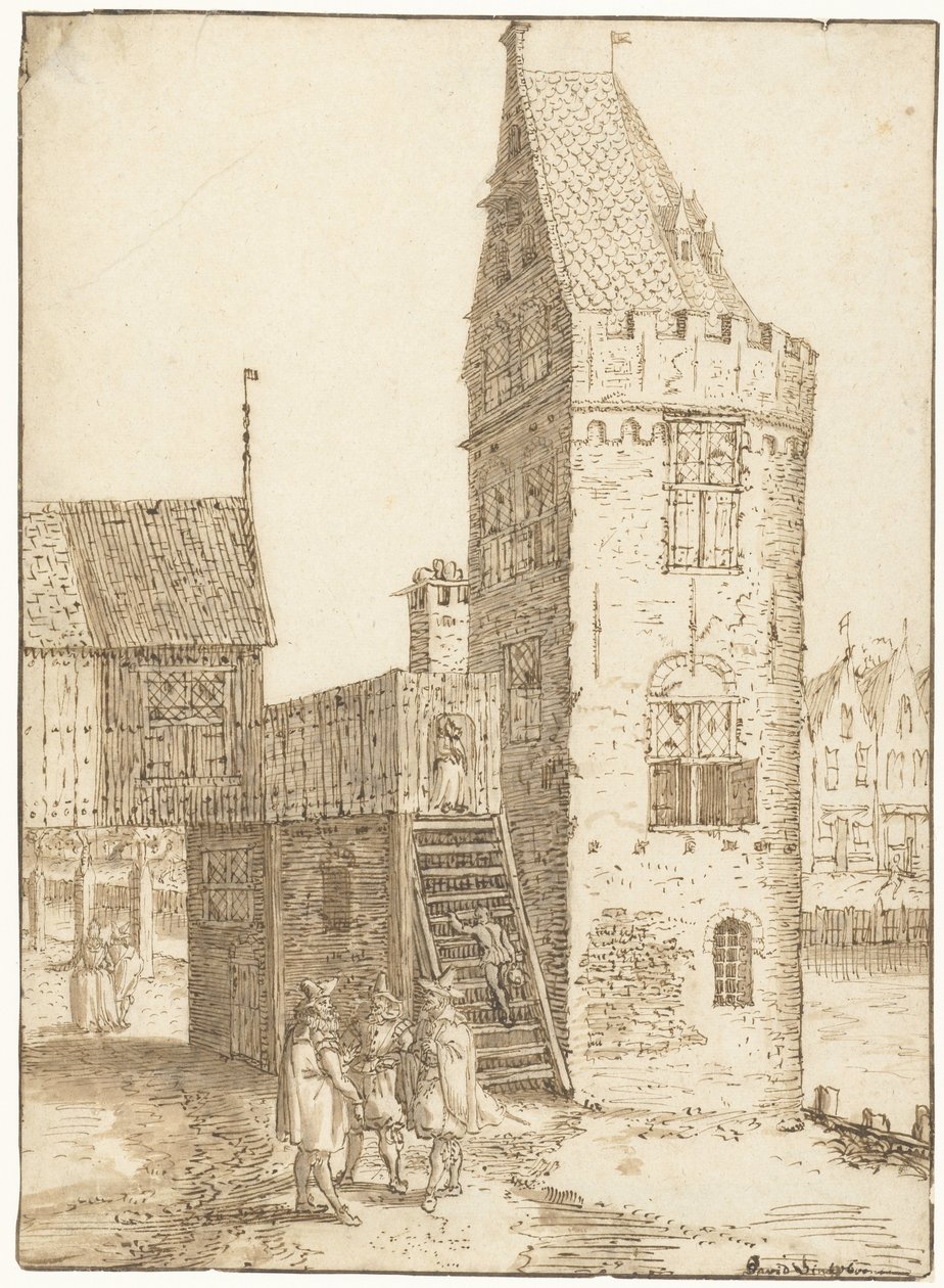 Amsterdam'daki Swijgh Utrecht kulesi by David Vinckboons (I)