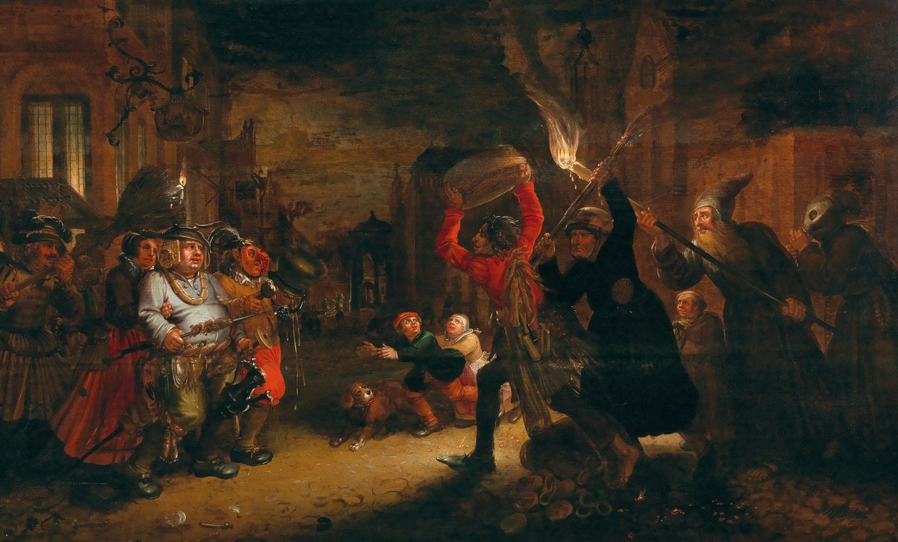 Karnaval ve Oruç Arasındaki Mücadele, 17. Yüzyıl Başları.. by David Vinckboons
