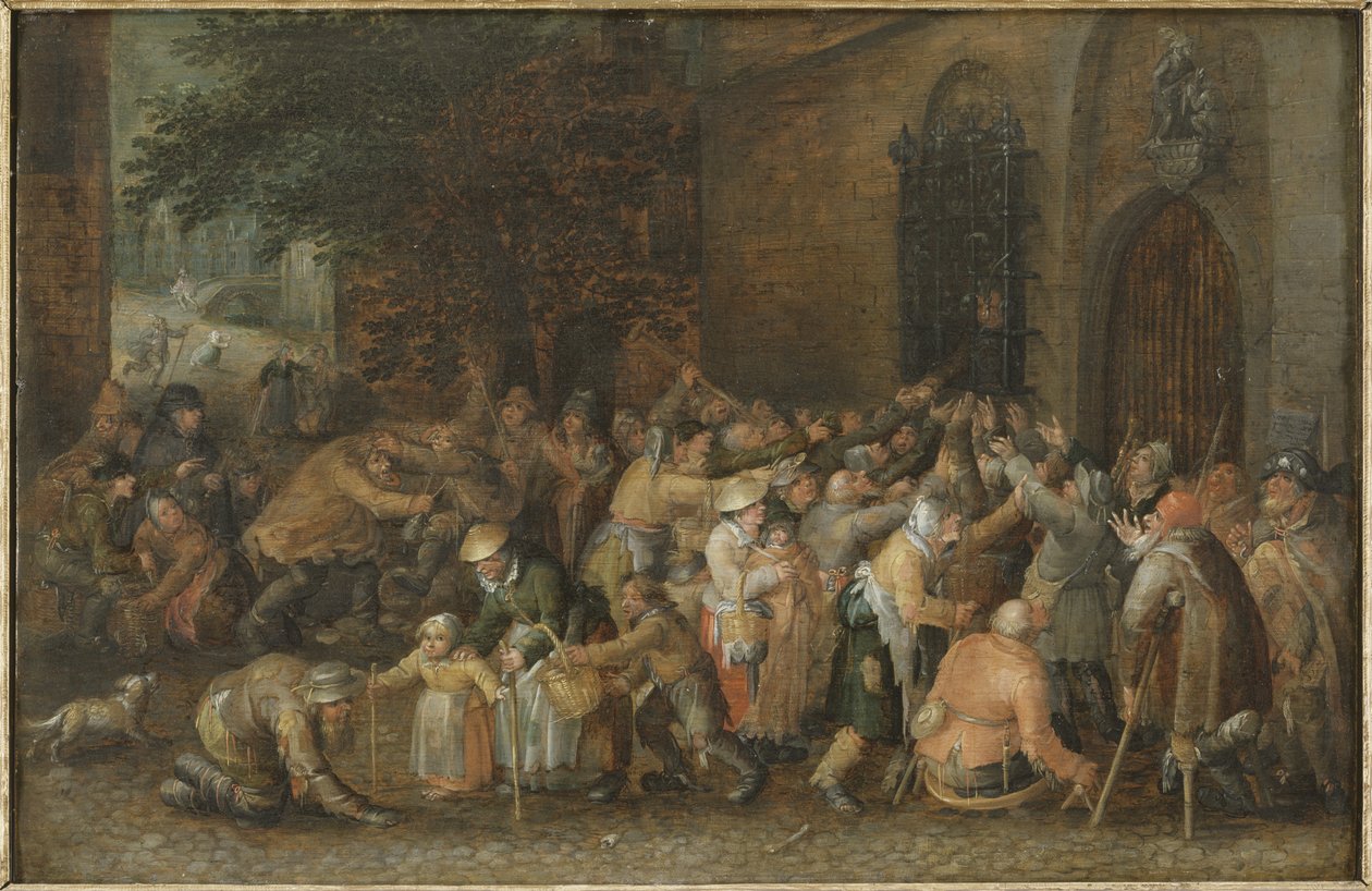 Sadaka Dağıtmak, c.1610 by David Vinckeboons