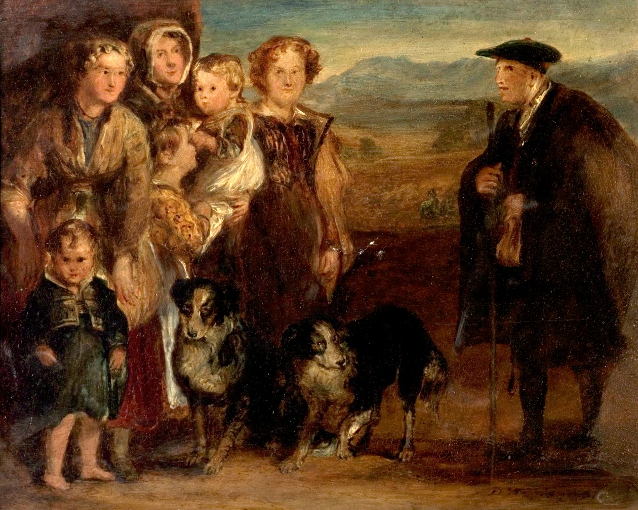 Bir Yayla Ailesi, 1823 by David Wilkie