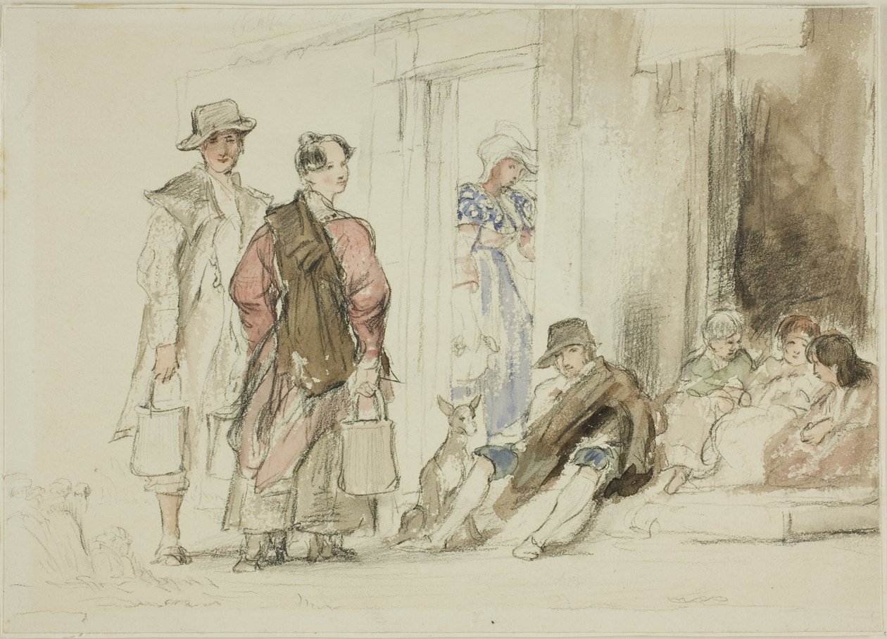 Kapıya yakın rakamlar by David Wilkie