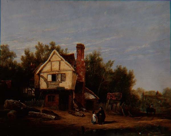 Kulübeler ile Peyzaj by David Wilkie