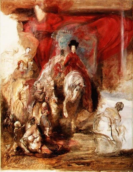 At sırtında Kraliçe Victoria by David Wilkie