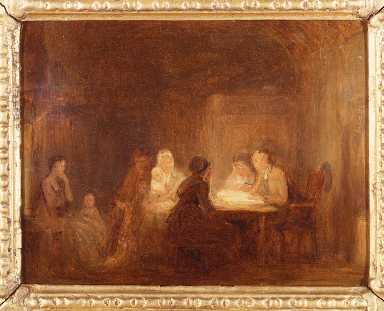 Cotters Cumartesi Gecesi - Bir Eskiz by David Wilkie
