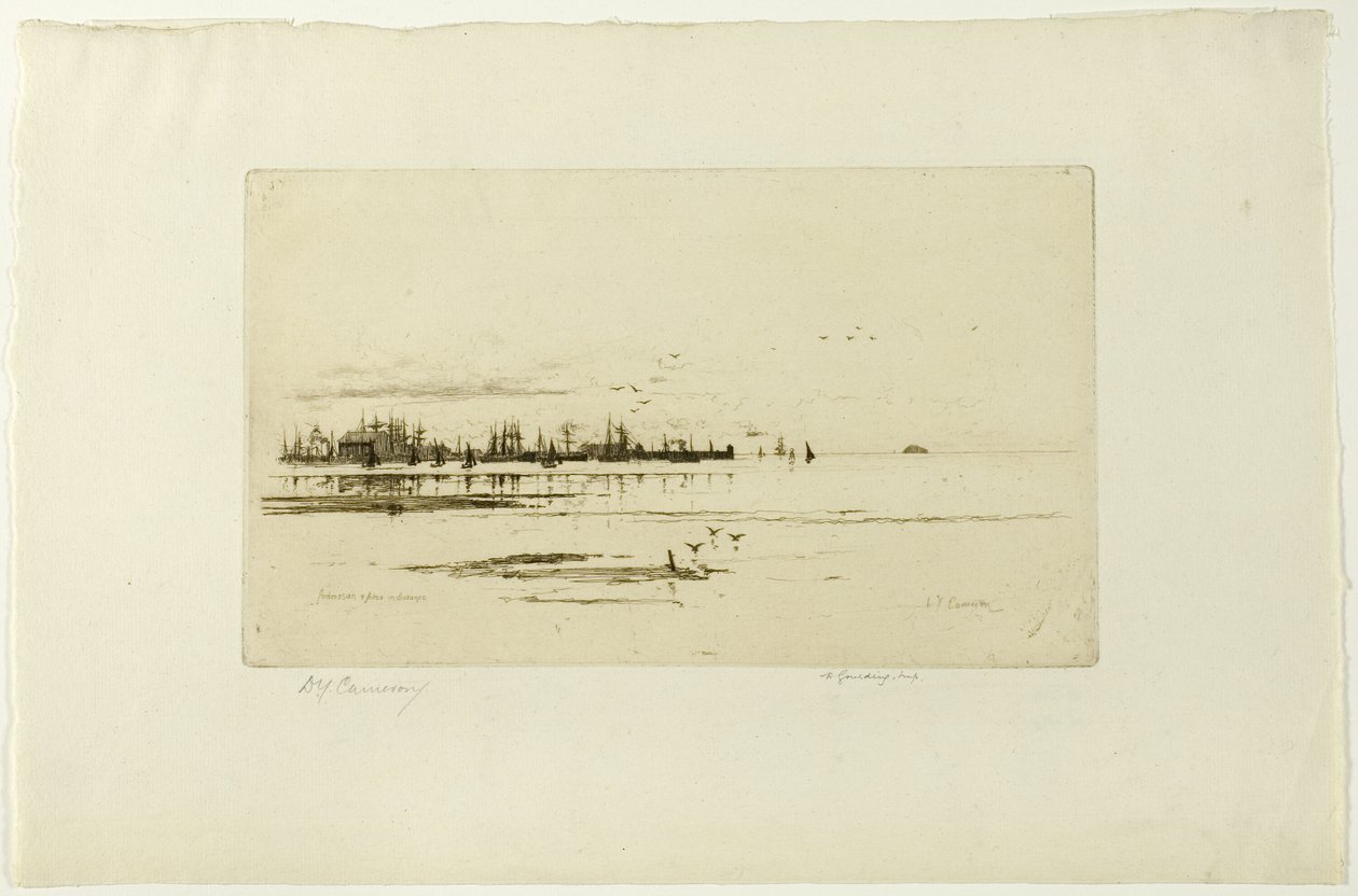 Ardossan, Clyde Setinden on yedi numaralı plaka by David Young Cameron
