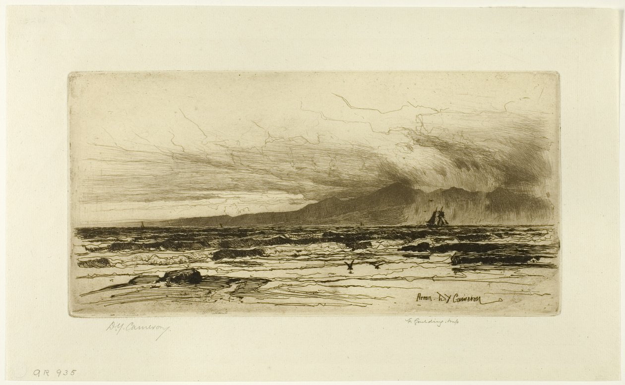 Arran, Clyde Setinden on dört plaka by David Young Cameron