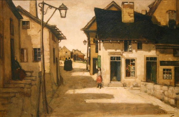 Laroche, Belçika (tuval üzerine yağlı boya) by David Young Cameron