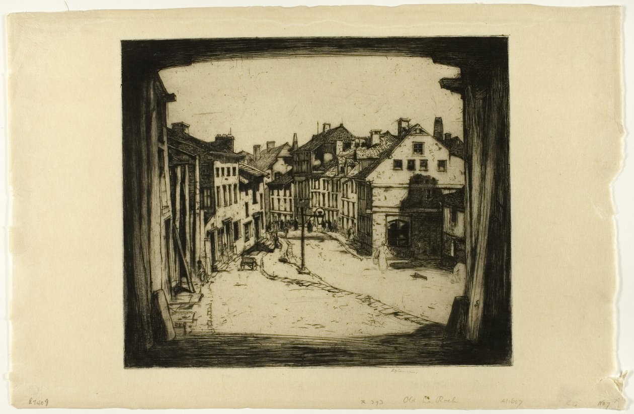 Eski La Roche, Belçika Setinden yedinci plaka by David Young Cameron