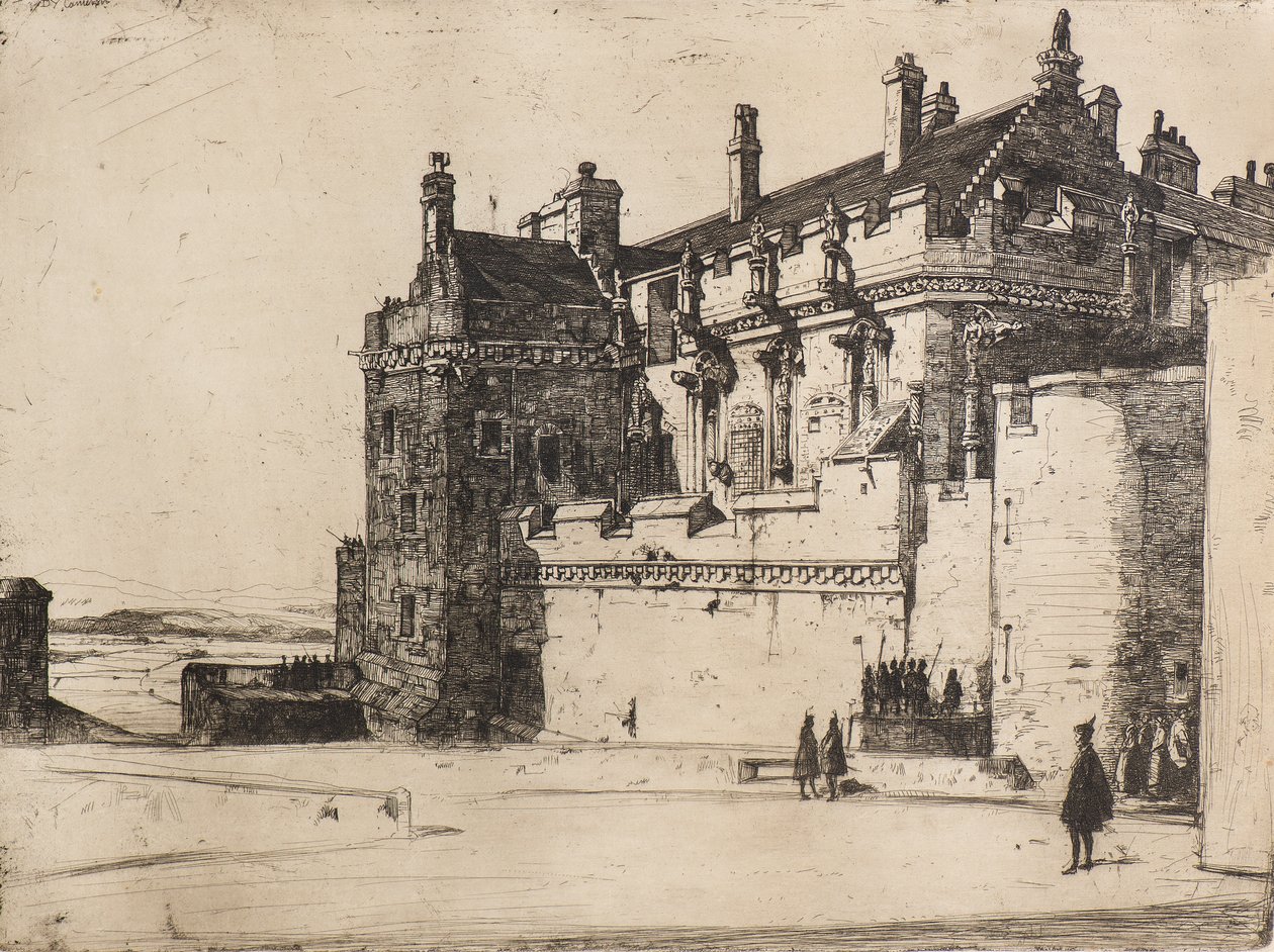 Stuarts Sarayı (gravür) by David Young Cameron