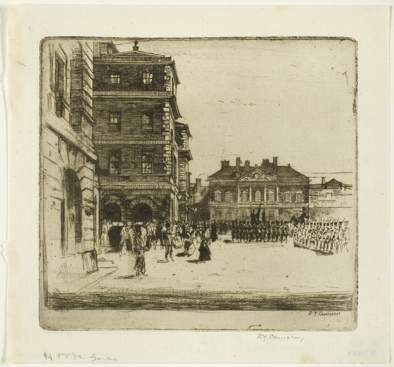 At Muhafızları, Londra Setinden dördüncü plaka by David Young Cameron
