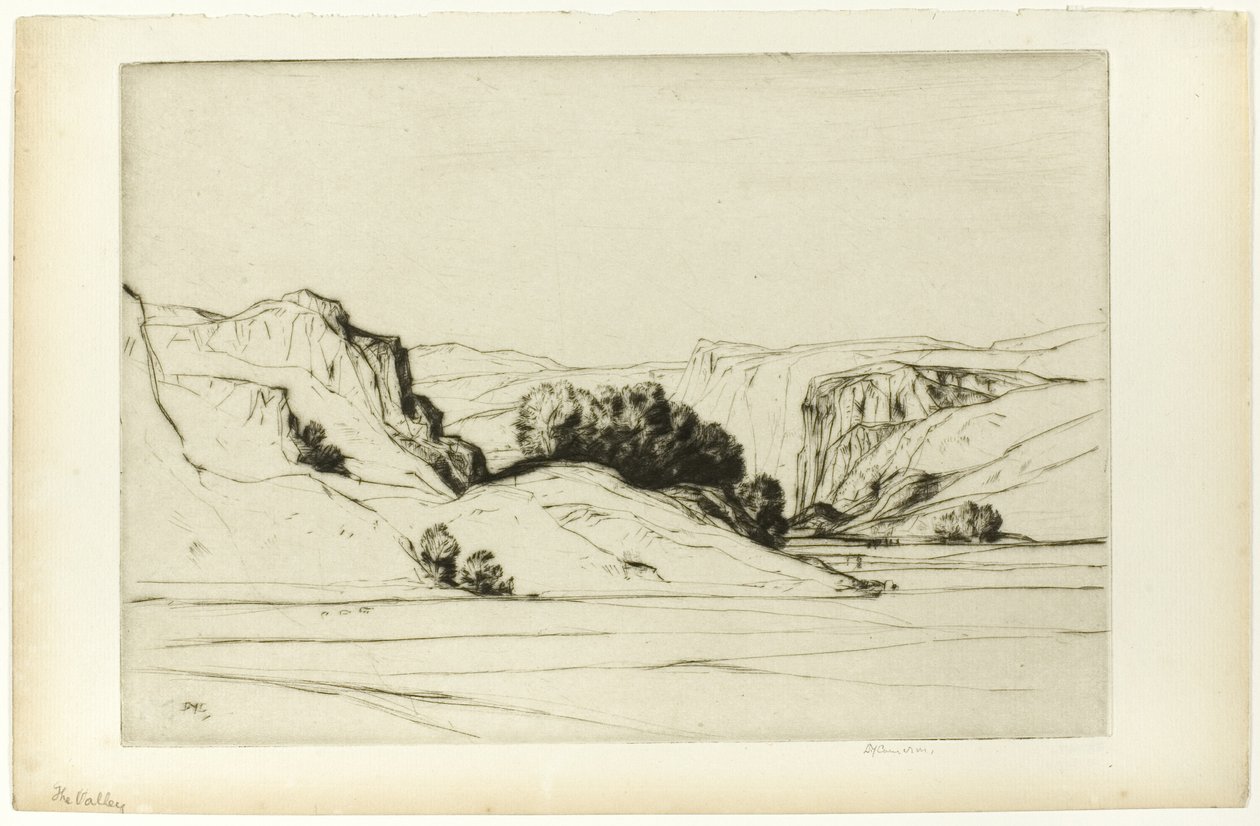 Vadi (Glencrutten olarak da bilinir) by David Young Cameron