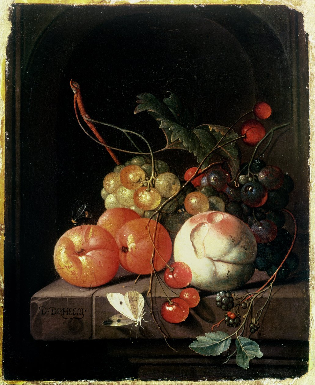 Meyve Natürmort, 17. yüzyıl by David de II Heem