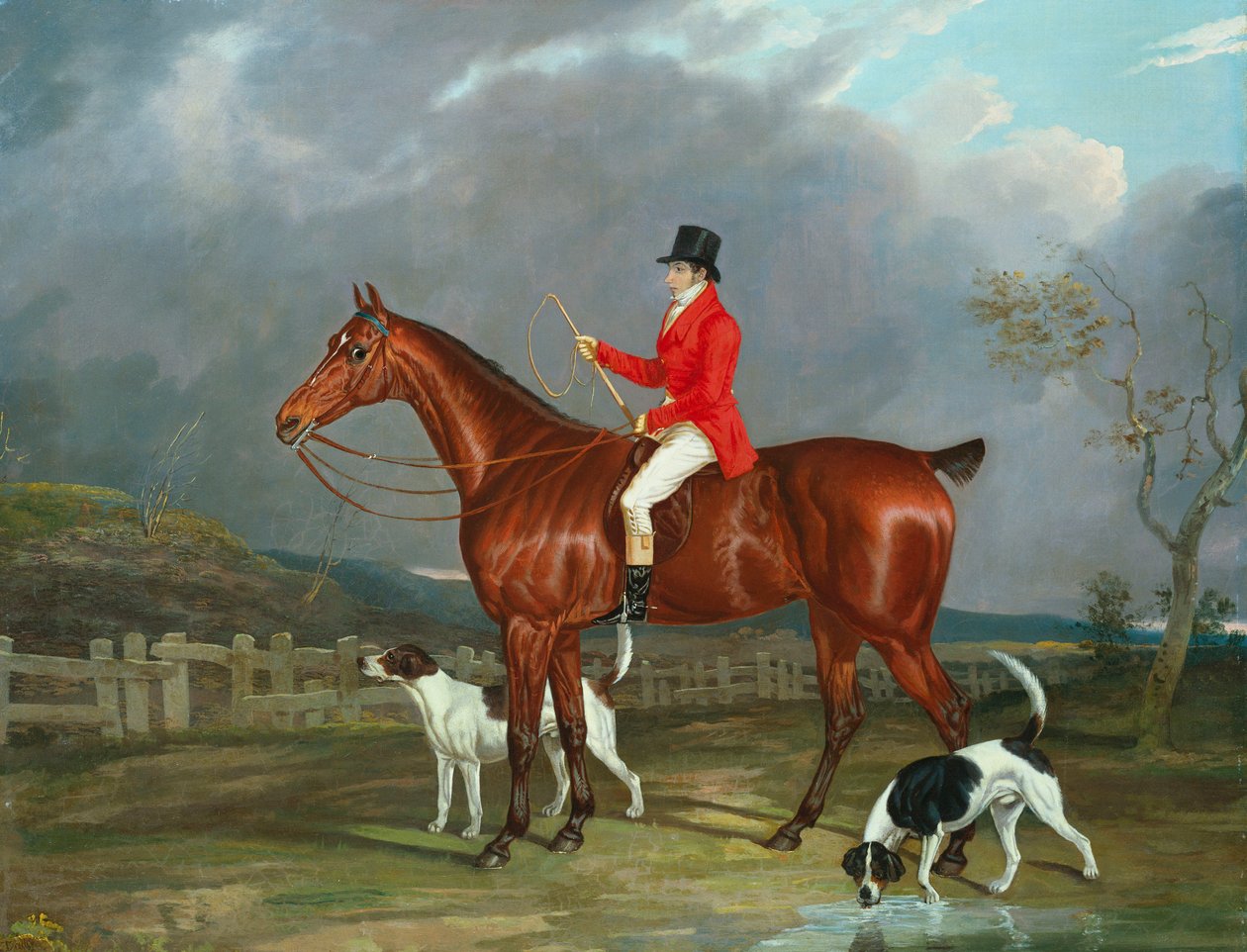 Bir Avcı ve Tazılar, 1824 by David of York Dalby