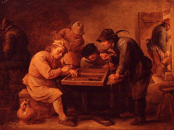 Bir Tric-Trac Oyunu by David Teniers the Younger