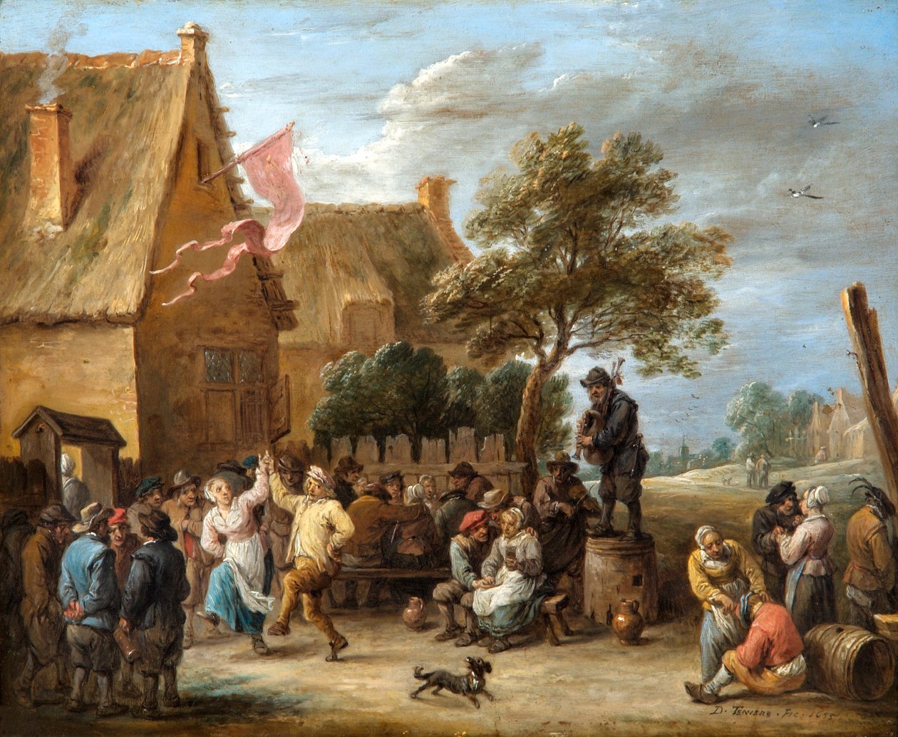 Bir Country Inn'de Bir Köy Şenliği by David Teniers the Younger
