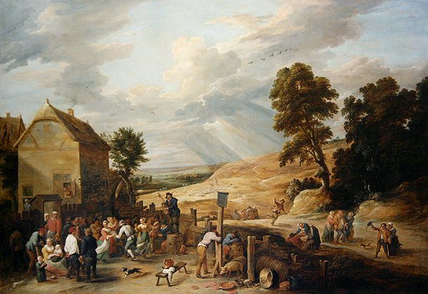 Bir Handan Önce Ülke Dansı (tuval üzerine yağlı boya) by David Teniers the Younger