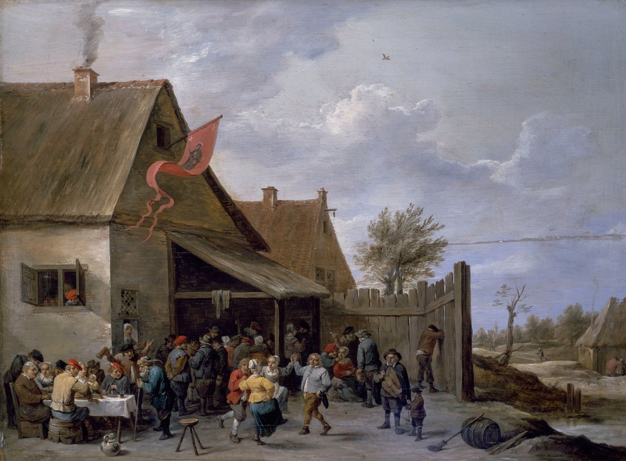 Aziz George gününde Kermis by David Teniers the Younger