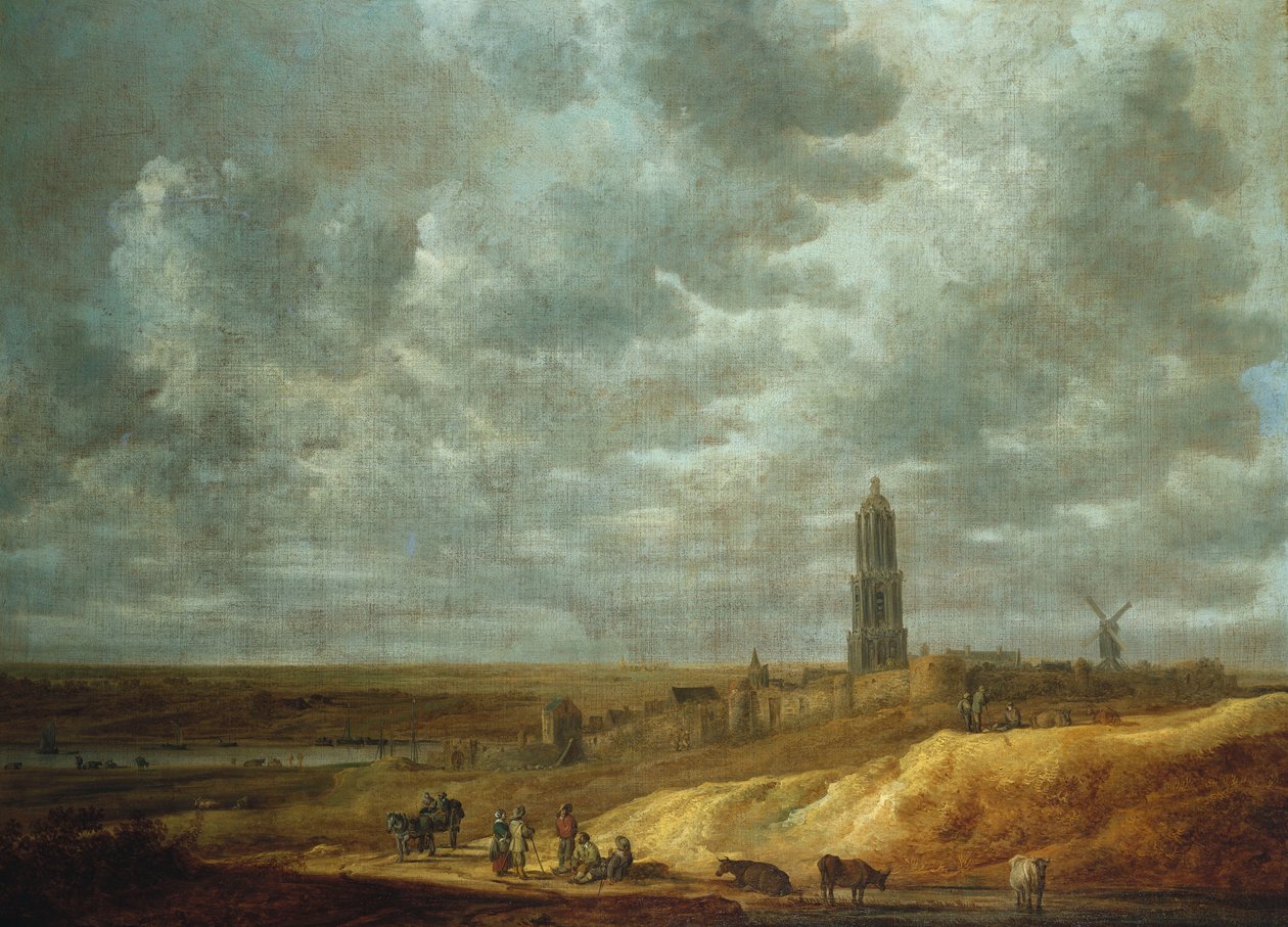 Drij Toren yakınlarında ziyafet çeken ve dans eden köylüler by David Teniers the Younger
