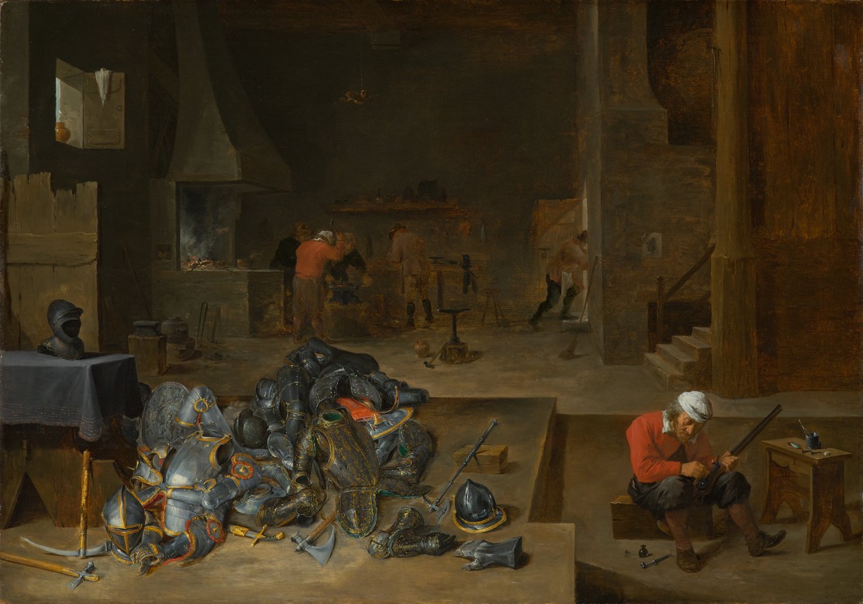 Zırhçılar Dükkanı, c.1640-1645 by David Teniers the Younger