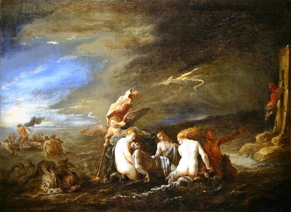 Boğulan Leander, Nereids Tarafından Doğar by David Teniers the Younger