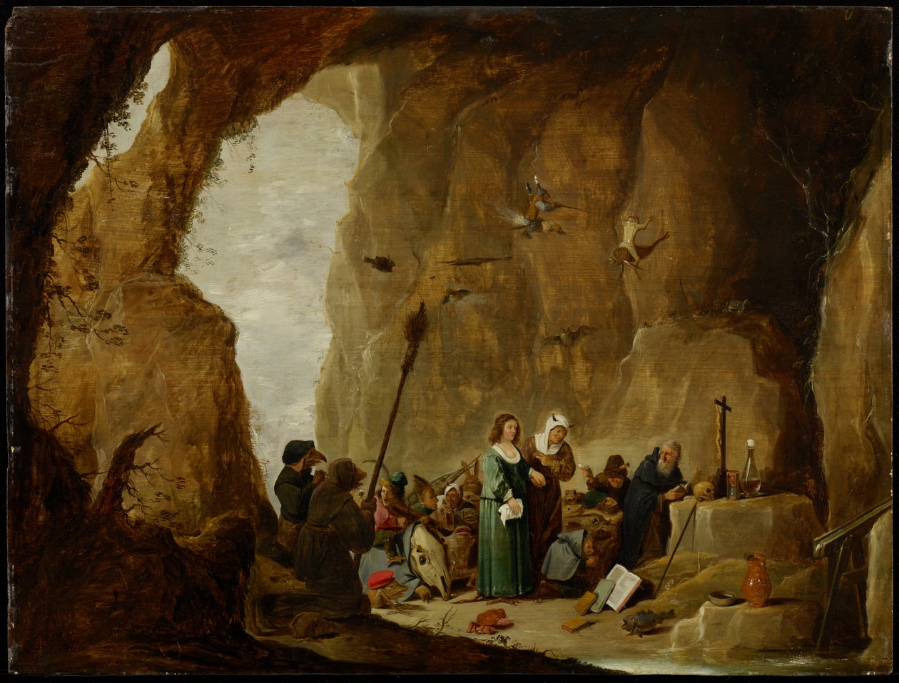 The Temptation of St. Anthony (oil on panel) by David Teniers the Younger