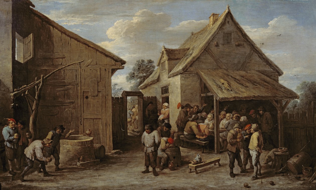 Bir Hanın Bahçesi by David Teniers the Younger