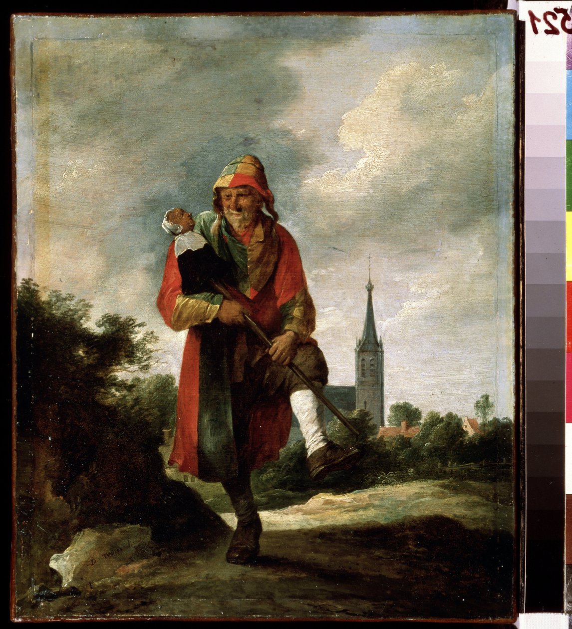 Bir aptal (Bir aptal). David Teniers
