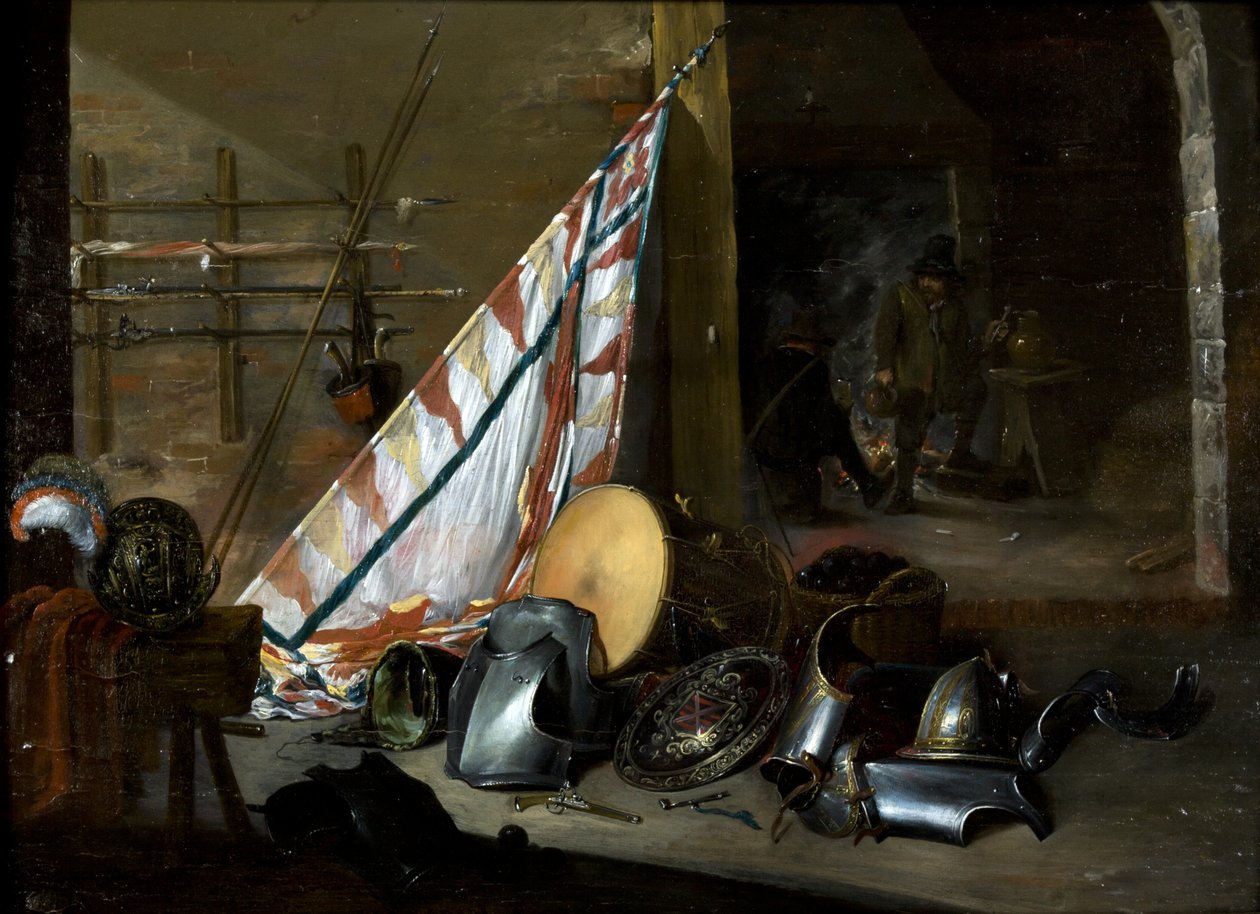 Bir Cephaneliğin İçi, 1649 by David the Younger style of Teniers