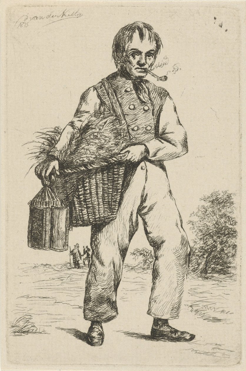Bir bahçede iki adam by David van der Kellen