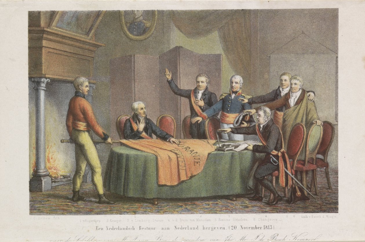 Orange Prensi adına Triumvirate tarafından Yüksek Saltanatın Kabulü, 21 Kasım 1813 Hollanda hükümetini Hollanda