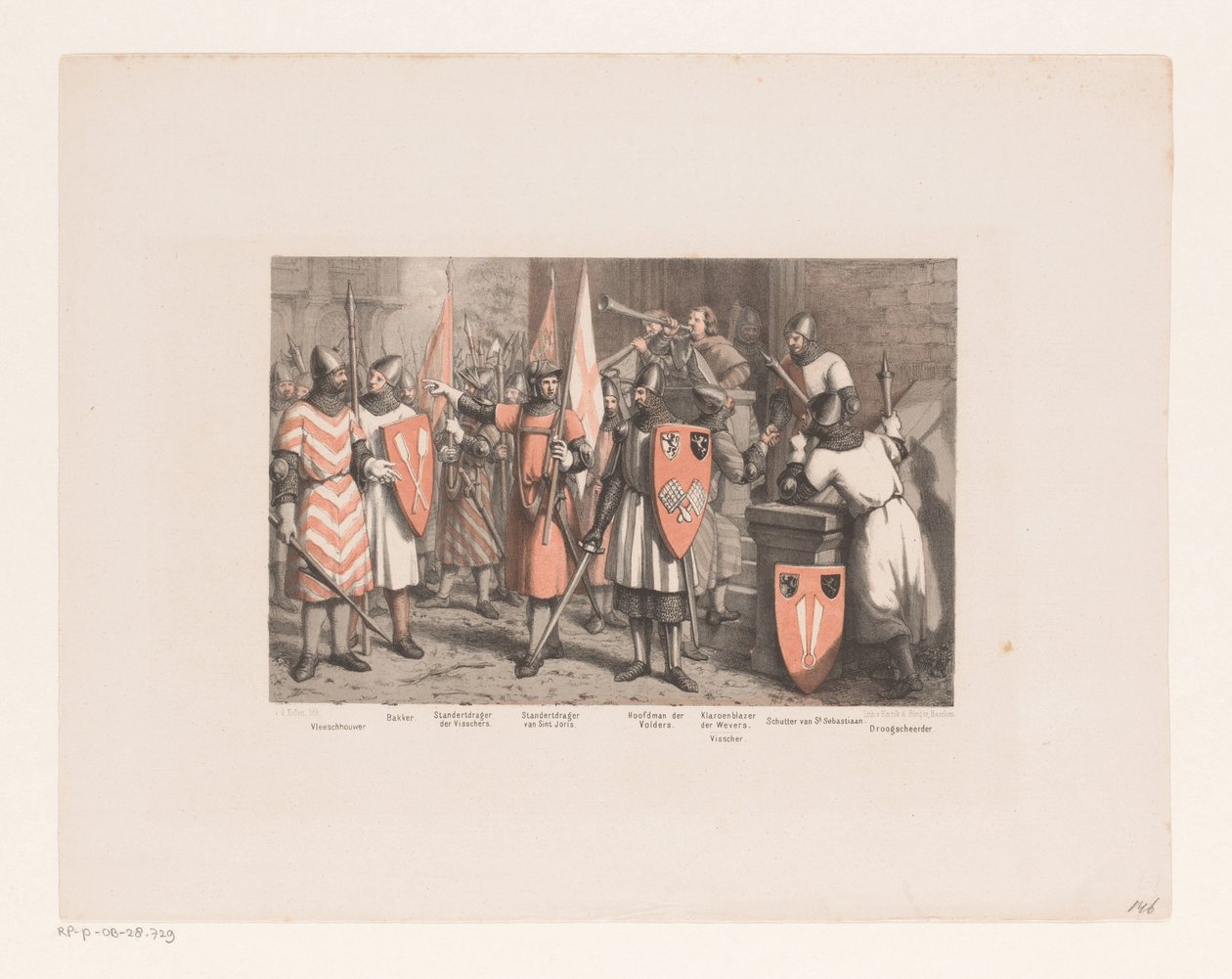 Şövalyeler, 13. yüzyıl by David van der Kellen