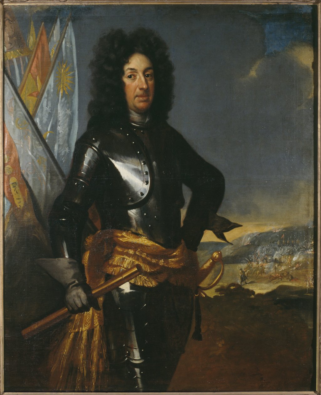 Le comte Adam Ludvig Lewenhaupt, general suedois - Kont Adam Ludvig Lewenhaupt'ın Portresi (1659-1719), Krafft, David, von (1655-1724). Tuval üzerine yağlıboya. Boyut : 144x117 cm. Ulusal Müze Stockholm by David von Krafft