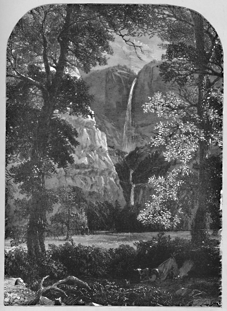 Yosemite Şelalesi, 1883 by Davis