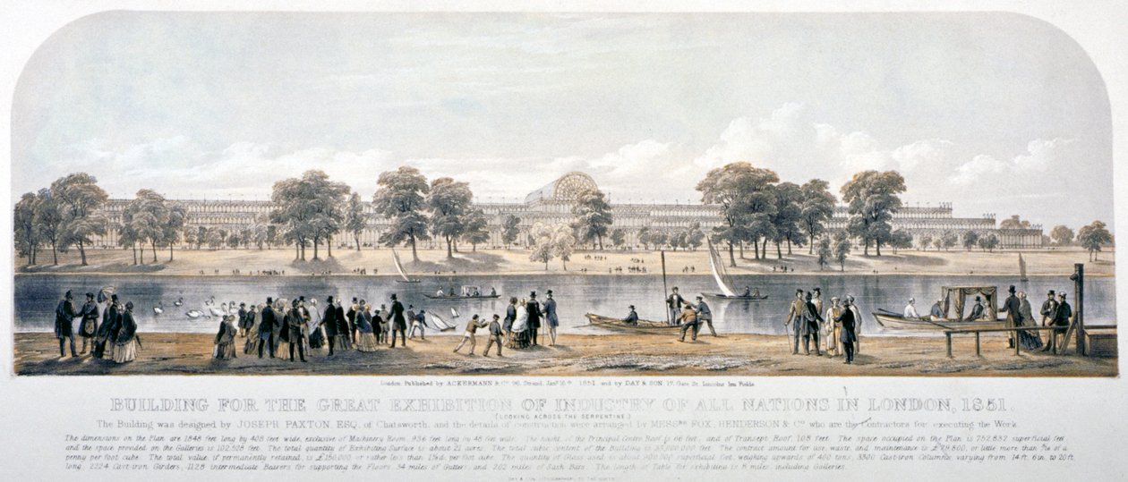 Büyük Sergi, Hyde Park, Londra, 1851 by Day and Son